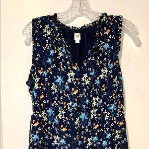 Gap Maternity sleeveless floral shirtdress